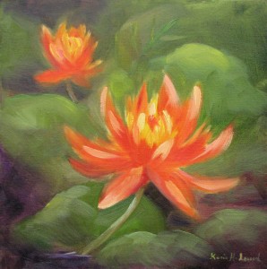 Glowing Waterlilies 2